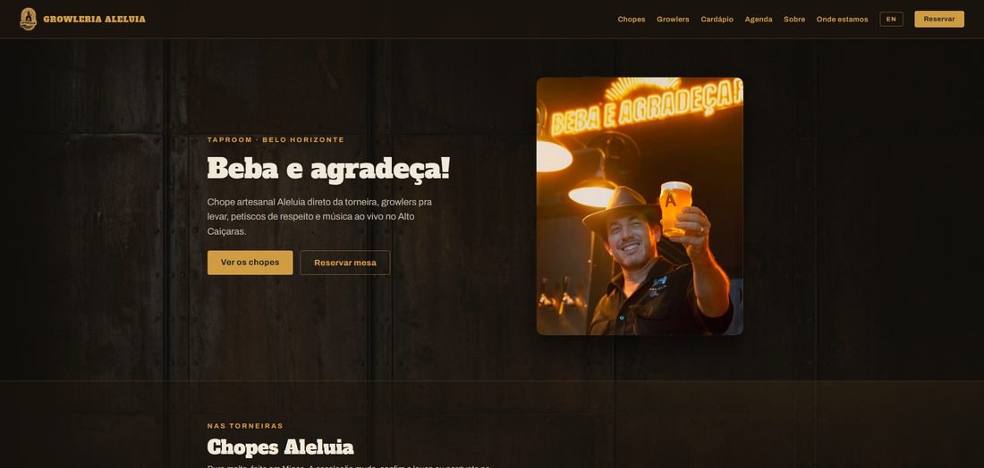 Site da Growleria Aleluia
